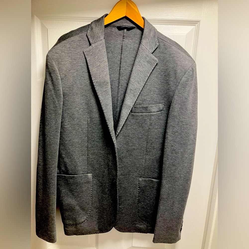 Saks fifth avenue grey blazer.